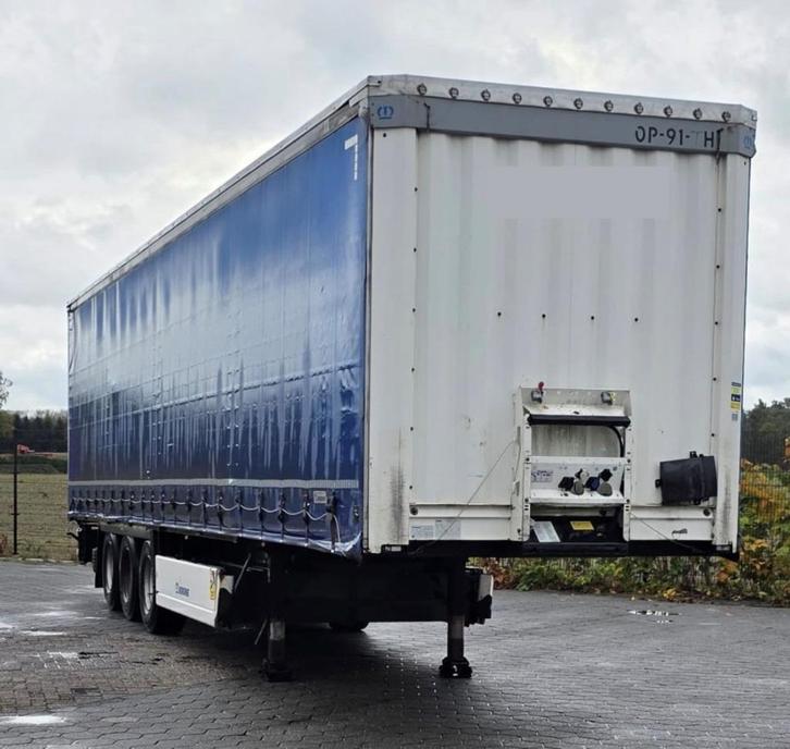 Krone SD schuifzeil Oplegger (30-stuks, 2014-2017), Auto's, Vrachtwagens, Particulier, ABS, Aanhangers en Opleggers, Blauw, Ophalen