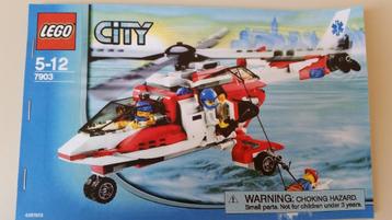 Lego Nr. 7903 City Reddings helicopter Complete set beschikbaar voor biedingen