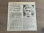 Voetbal krantenartikel Steffenhagen .. in Ajax shirt 1973, Ophalen of Verzenden, Knipsel(s)