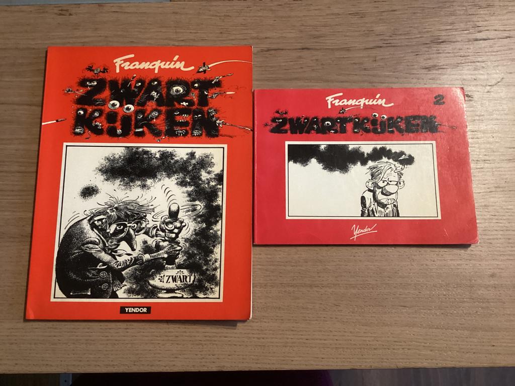 Zwartkijken 1 + 2 (sc + oblong, Franquin), Boeken, Stripboeken, Zo goed als nieuw, Complete serie of reeks, Ophalen of Verzenden