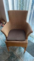 Lloyd Loom stoelen, 4 stuks, Huis en Inrichting, Stoelen, Ophalen, Overige materialen, Gebruikt, Bruin