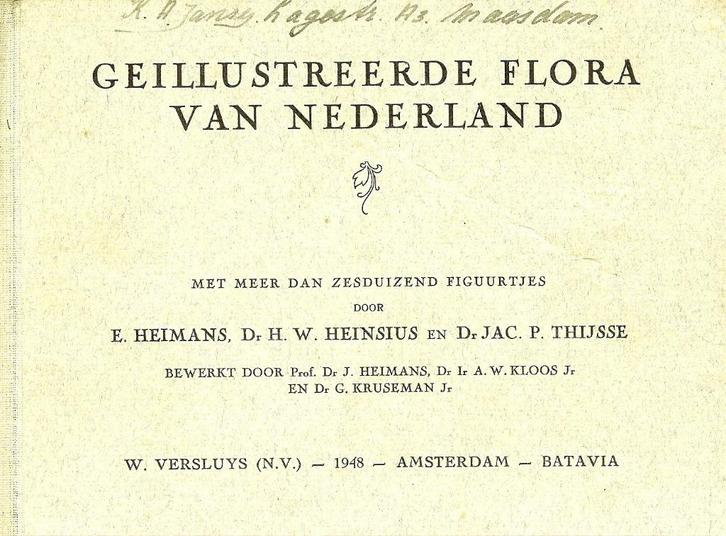1948 - Geïllustreerde Flora van Nederland - E. Heimans e.a., Boeken, Natuur, Zo goed als nieuw, Natuur algemeen, Ophalen of Verzenden