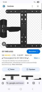 ISY IWB 6100 TV Beugel - Zo goed als nieuw, Audio, Tv en Foto, Televisiebeugels, Ophalen, Zo goed als nieuw