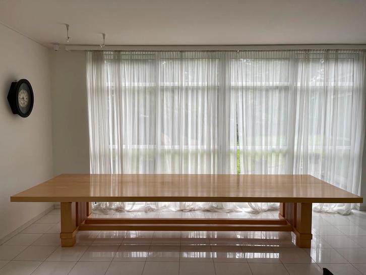 Grote Unieke Design XXL Tafel in Maple Hout Custom made!, Huis en Inrichting, Tafels | Eettafels, Gebruikt, 100 tot 150 cm, 200 cm of meer