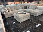 Luxe Hoekbank met Ottoman - Stijlvol en Comfortabel!, Huis en Inrichting, Fauteuils, Ophalen of Verzenden, Zo goed als nieuw, 100 tot 125 cm