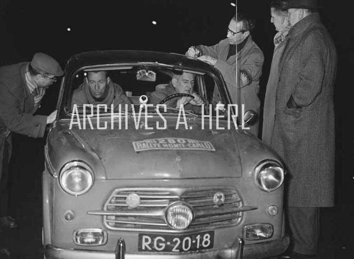 FIAT 1100 racer 1956 Monte Carlo Rallye foto, Verzamelen, Automerken, Motoren en Formule 1, Nieuw, Auto's, Verzenden