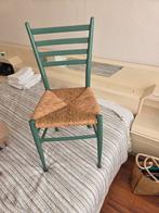 Houten stoel met rieten zitting, Huis en Inrichting, Stoelen, Ophalen, Riet of Rotan, Gebruikt, Overige kleuren