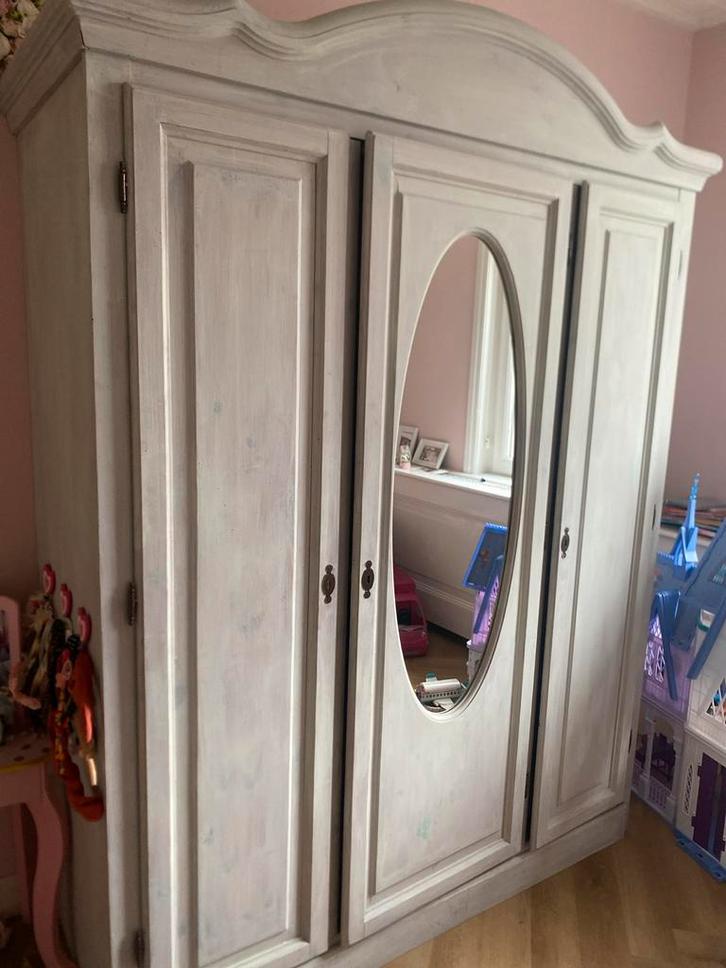 Grote Spiegelkast, Huis en Inrichting, Kasten | Kledingkasten, Gebruikt, 150 tot 200 cm, 50 tot 75 cm, Met deur(en), Overige houtsoorten