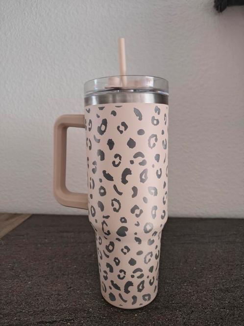 Tumbler Drinkbeker Met Rietje En Deksel 1,2 Liter, Huis en Inrichting, Keuken | Servies, Nieuw, Kop(pen) en/of Schotel(s), Overige stijlen