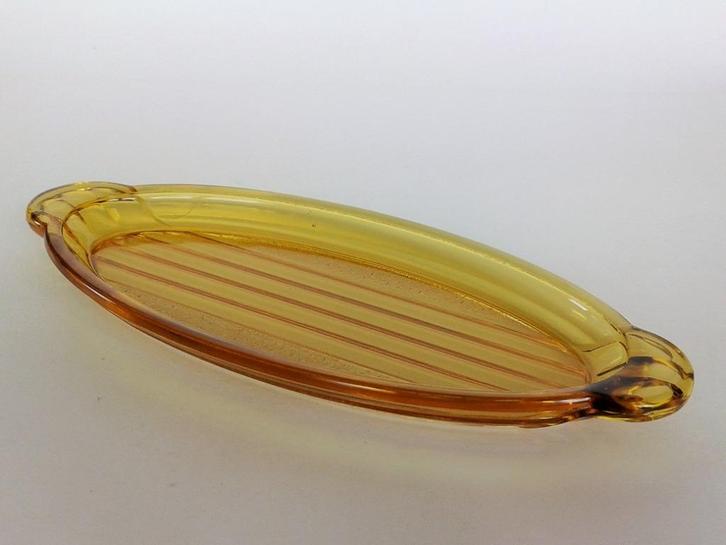 Schaal Persglas Art Deco, Antiek en Kunst, Antiek | Glas en Kristal, Ophalen of Verzenden