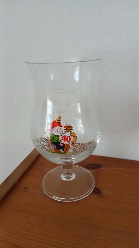 La Chouffe Bierglas - 40 jaar, Huis en Inrichting, Keuken | Servies, Verzenden