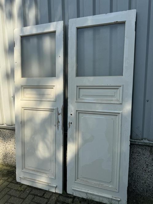 Werkelijk prachtige ensuitedeuren uiot 1930, Doe-het-zelf en Verbouw, Deuren en Horren, Zo goed als nieuw, Binnendeur, 215 cm of meer