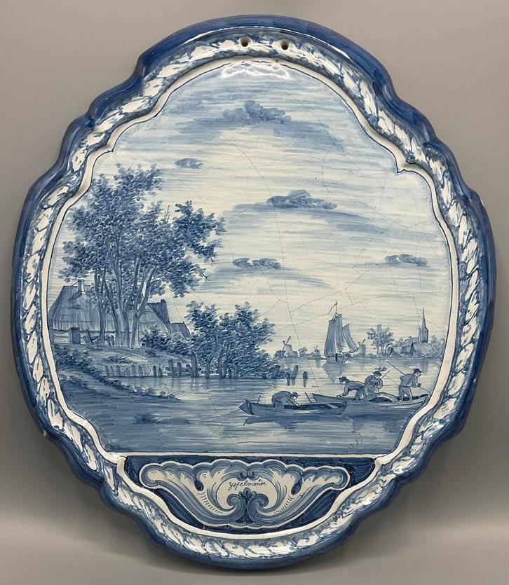 Plaquette IJsselmonde Tichelaar, Antiek en Kunst, Antiek | Wandborden en Tegels, Ophalen of Verzenden