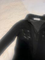 Zwarte body met glitter steentjes - Maat L, Zwart, Maat 42/44 (L), Ophalen of Verzenden, Zo goed als nieuw