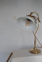 Koperen bureaulamp, Huis en Inrichting, Lampen | Tafellampen, Ophalen, Gebruikt, Minder dan 50 cm