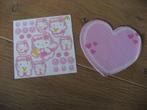 Hello Kitty stickers en memo hartjes blok, Verzenden, Nieuw, Strip of Tekenfilm