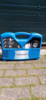 Topcraft compressor tas model, Doe-het-zelf en Verbouw, Compressors, 6 tot 10 bar, Ophalen of Verzenden, Zo goed als nieuw, Minder dan 200 liter/min
