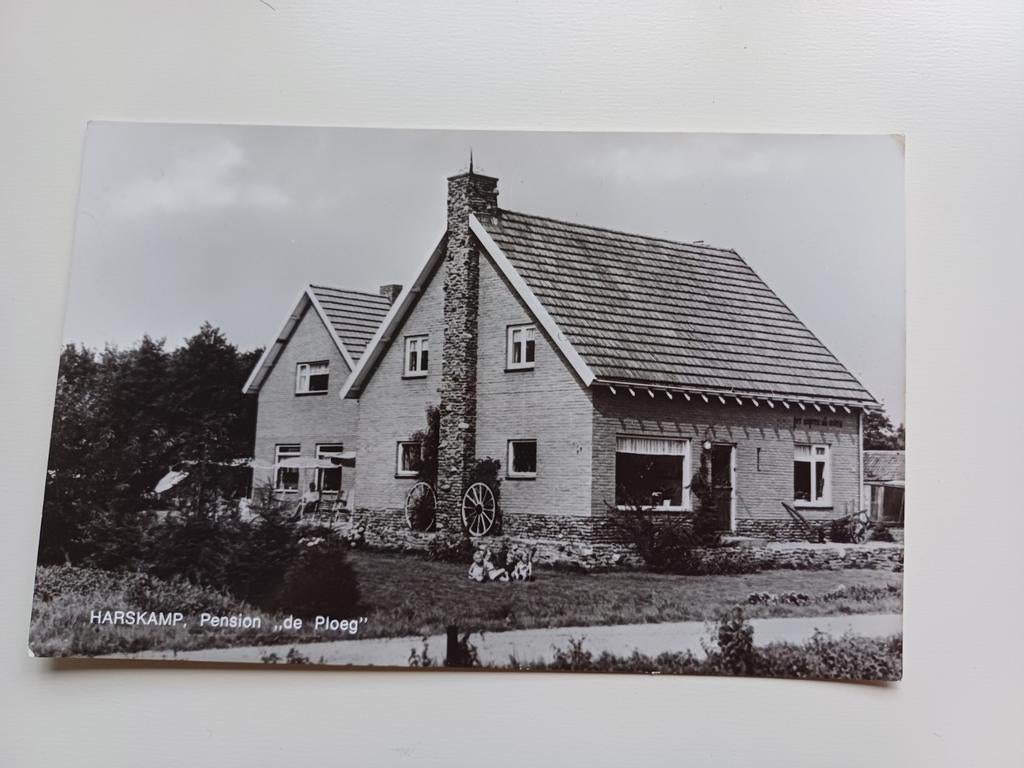 Foto ansichtkaart Harskamp, Pension De Ploeg., Ophalen of Verzenden, 1960 tot 1980, Ongelopen, Gelderland