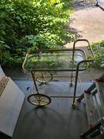 Serveerwagen goud hollywood regency, Huis en Inrichting, Ophalen, Zo goed als nieuw