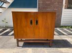 Vintage tv-/ muziekkastje-/dressoir, Ophalen, O, O, Teakhout