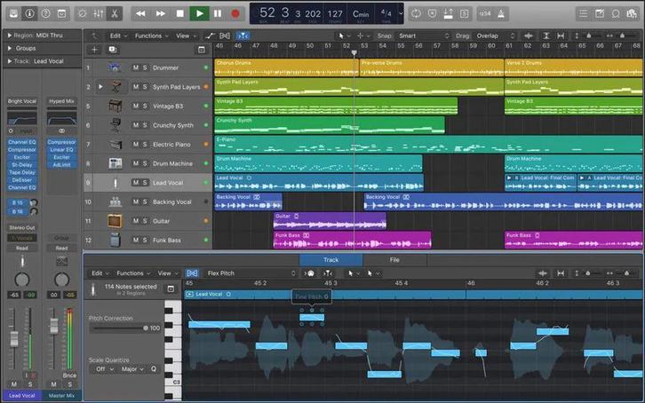 Logic Pro X - Muziekproductie Software (12 maanden), Computers en Software, Audio-software, Nieuw, MacOS, Ophalen
