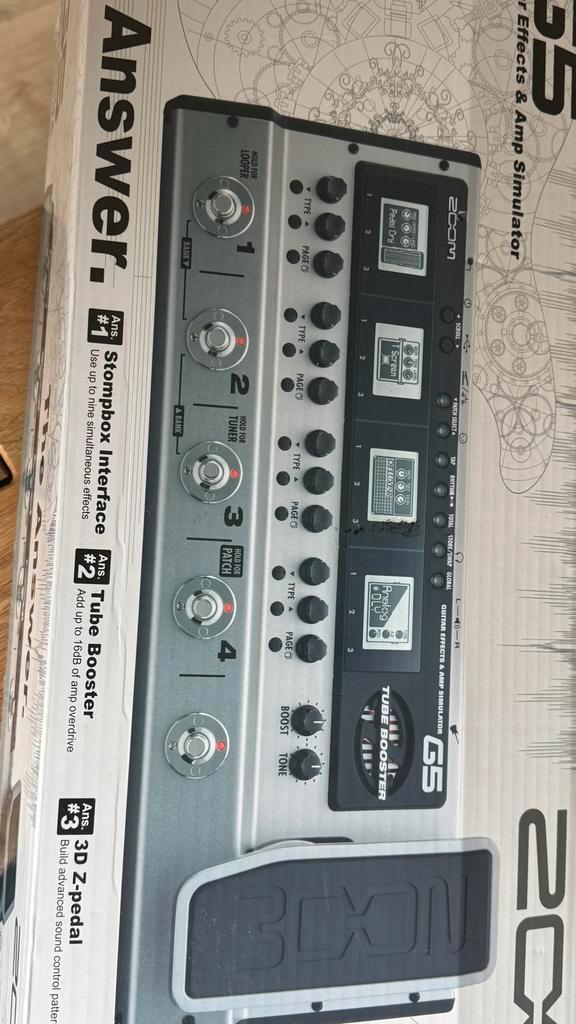 Zoom G5 Gitaar Multi-Effect Pedaal, Muziek en Instrumenten, Effecten, Zo goed als nieuw, Multi-effect, Ophalen of Verzenden