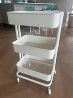 Ikea RÅSKOG Roltafel, crème, 35x45x77 cm, Ophalen, Zo goed als nieuw