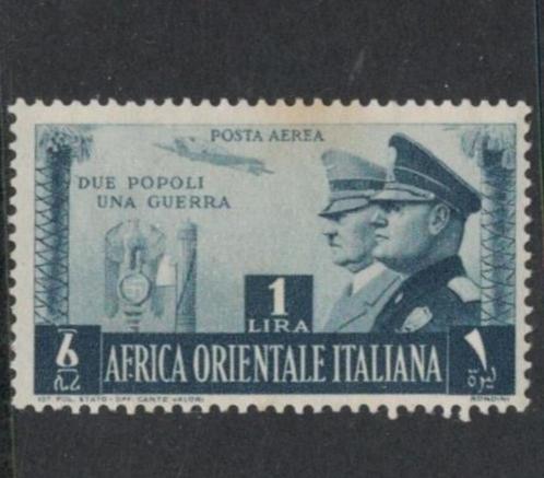 1941 1L Italiaans OOST-AFRIKA AS-Mussolini Hitler-schaars, Postzegels en Munten, Postzegels | Europa | Italië, Postfris, Ophalen of Verzenden