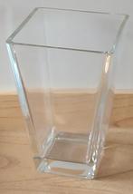 vaas glas vierkant / conisch, volgnr 29, Huis en Inrichting, Woonaccessoires | Vazen, Minder dan 50 cm, Glas, Ophalen of Verzenden