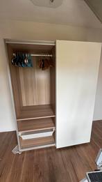 IKEA PAX kledingkast wit/hout – 150x58x202 cm, Huis en Inrichting, Ophalen, Zo goed als nieuw, 50 tot 75 cm, 200 cm of meer
