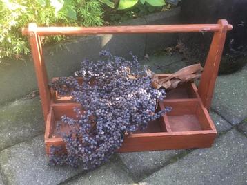 Brocante houten gereedschap bak beschikbaar voor biedingen