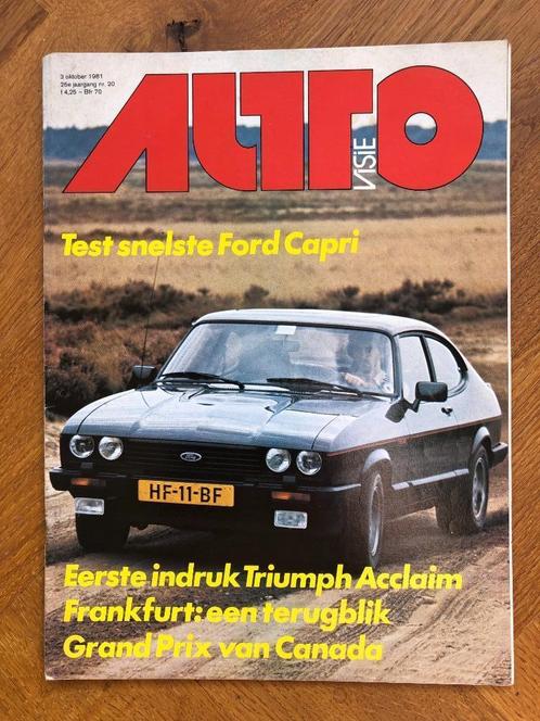 Autovisie nr. 20 1981, Boeken, Auto's | Folders en Tijdschriften, Zo goed als nieuw, Algemeen, Verzenden