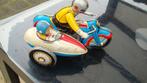 Antieke motorfiets met zijspan, Antiek en Kunst, Antiek | Speelgoed, Ophalen of Verzenden