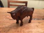 Houtgesneden beeldje Bizon, Ophalen of Verzenden, Zo goed als nieuw, Dier