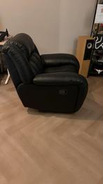 Comfortabele leren relaxstoel, Huis en Inrichting, Fauteuils, Ophalen, Gebruikt, Leer, 75 tot 100 cm