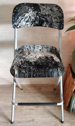 Inklapbare barkruk, Huis en Inrichting, Barkrukken, 1 kruk, Ophalen, Metaal, 60 tot 90 cm