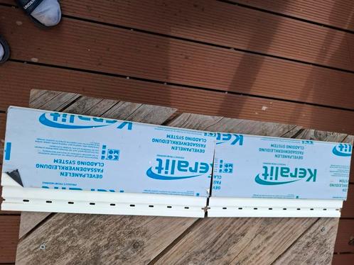 Keralit gevelpanelen en dakrandpanelen rest stukken, Doe-het-zelf en Verbouw, Overige Doe-het-zelf en Verbouw, Zo goed als nieuw