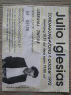 Ticket , collector item , Julio Iglesias , ijsselhal Zwolle, Oktober