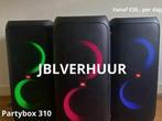 ~ JBL PARTYBOX 310 ~ TE HUUR incl. MICROFOONSET, Audio, Tv en Foto, Nieuw, JBL, 120 watt of meer, Ophalen