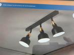 Ikea hanglamp Ranarp zwart met 3x lampen, Ophalen of Verzenden, Zo goed als nieuw