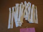 Party met 18 x Witte ijzeren ritsen 12 cm tand /zipper goud, Ophalen, Nieuw, Rits of Sluiting