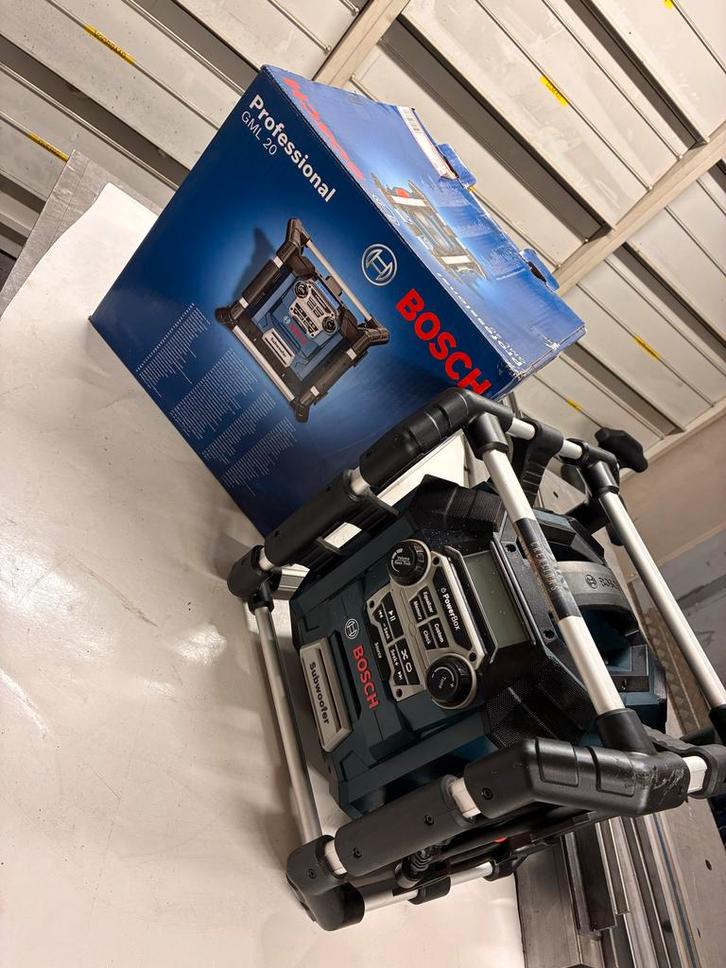 Bosch GML 20 Bouwradio - Zo goed als nieuw!, Audio, Tv en Foto, Radio's, Zo goed als nieuw, Bouwradio, Ophalen of Verzenden