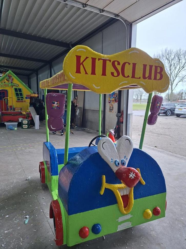 Loopwagentje carnaval golfkar optocht, Hobby en Vrije tijd, Feestartikelen, Gebruikt, Overige typen, Carnaval, Ophalen