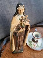 brocante heilige Theresia gips beeld, Antiek en Kunst, Antiek | Religie, Ophalen of Verzenden