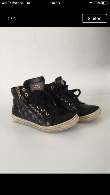 Rzz schoenen sneakers maat 28 zwart goud glans vadorzz beschikbaar voor biedingen