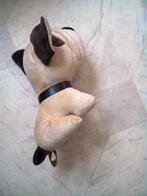 Knuffel Hond/ hals band en flap oren.Van kop tot zit 21 cm, Ophalen of Verzenden, Zo goed als nieuw, Hond