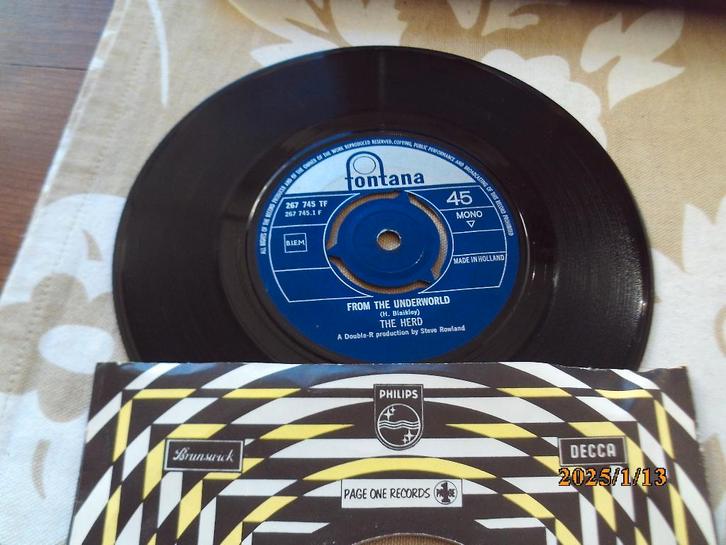 singel The Herd 1967 From the Underworld / Sweet William, Cd's en Dvd's, Vinyl Singles, Gebruikt, Single, Pop, 7 inch, Ophalen of Verzenden