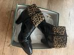 Leopard/ panter lak laarsjes maat 41, Kleding | Dames, Schoenen, Ophalen of Verzenden, Zo goed als nieuw, Zwart
