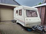 Lichtgewicht Sterckeman caravan met goede voortent en luifel, Sterckeman, Treinzit, Particulier, Omvormbare zithoek