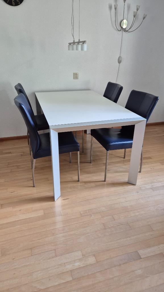 Moderne luxe eettafel, Huis en Inrichting, Tafels | Eettafels, Zo goed als nieuw, 150 tot 200 cm, 50 tot 100 cm, Vijf personen of meer